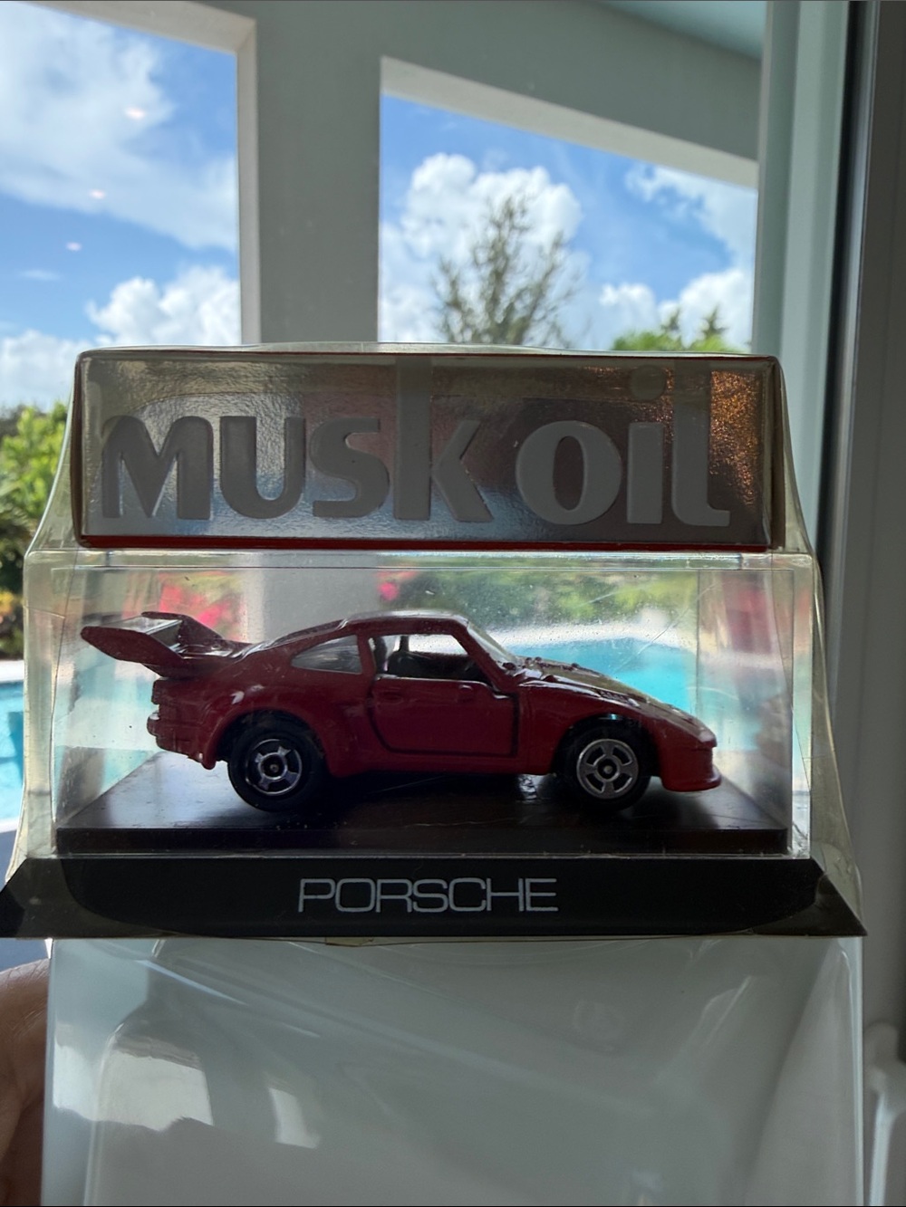 Rare PORSCHE JOVAN MUSK OIL for Men Cologne and Die Cast Matchbox type Model Car